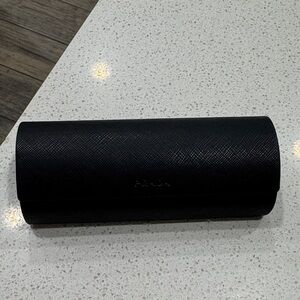 Prada Textured Black Eyewear Case